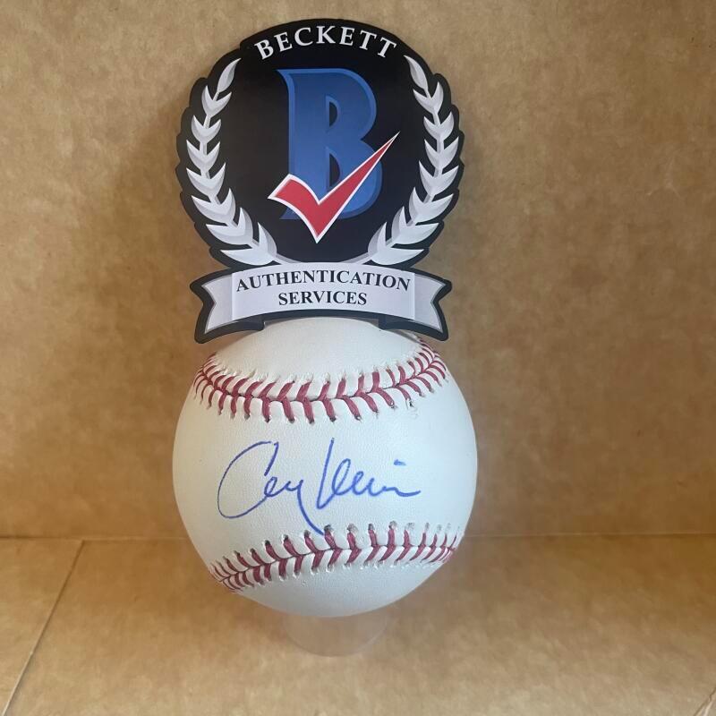 CORKY MILLER CINCINNATI REDS SIGNED AUTO M.L. BASEBALL BAS AUTHENTICATED