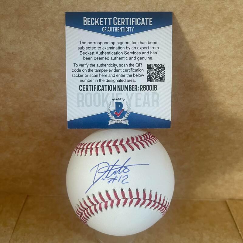 DANNY LANTIGUA CINCINNATI REDS ROOKIE YEAR SIGNED M.L. BASEBALL BAS R60018