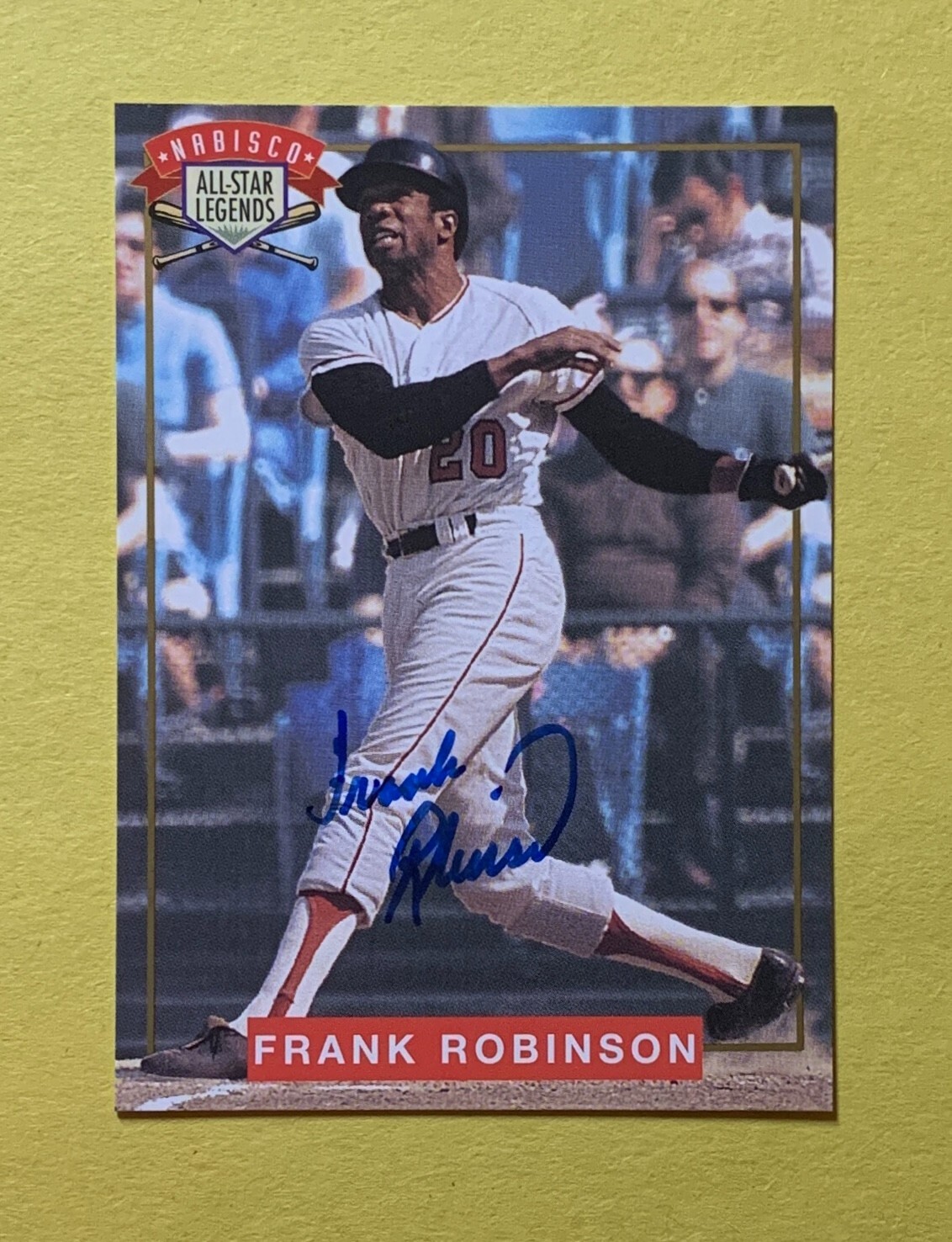 1993 NABISCO ALL STAR AUTOGRAPHS FRANK ROBINSON CARD