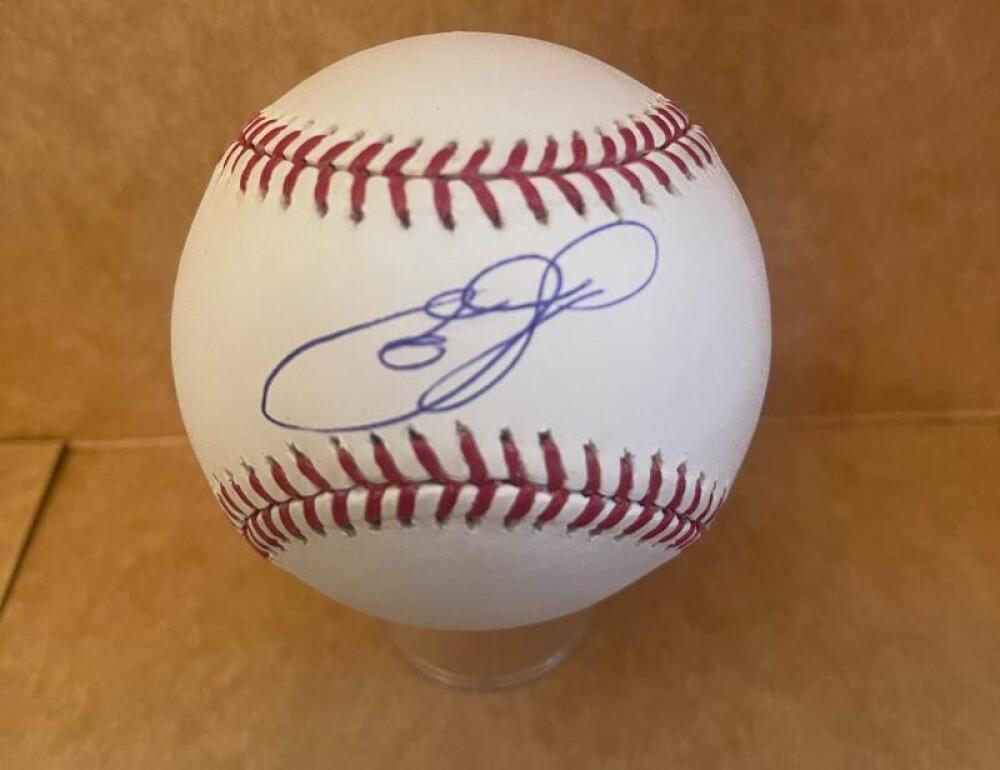 JUAN PEREZ SAN FRANCISCO GIANTS SIGNED AUTO M.L. BASEBALL BECKETT AUTHENTICATED