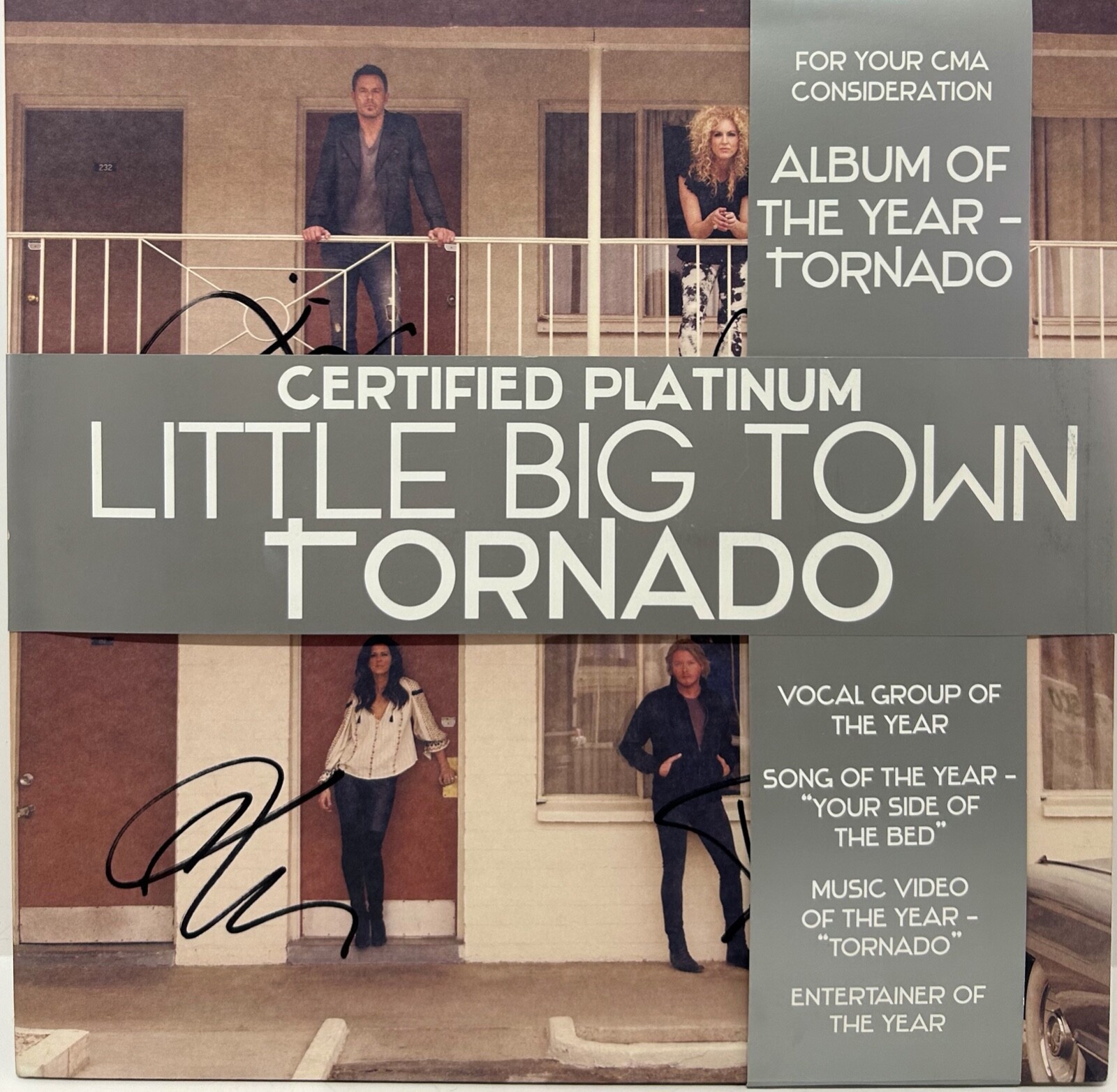 LITTLE BIG TOWN Signed Autograph CMA Promo LP 