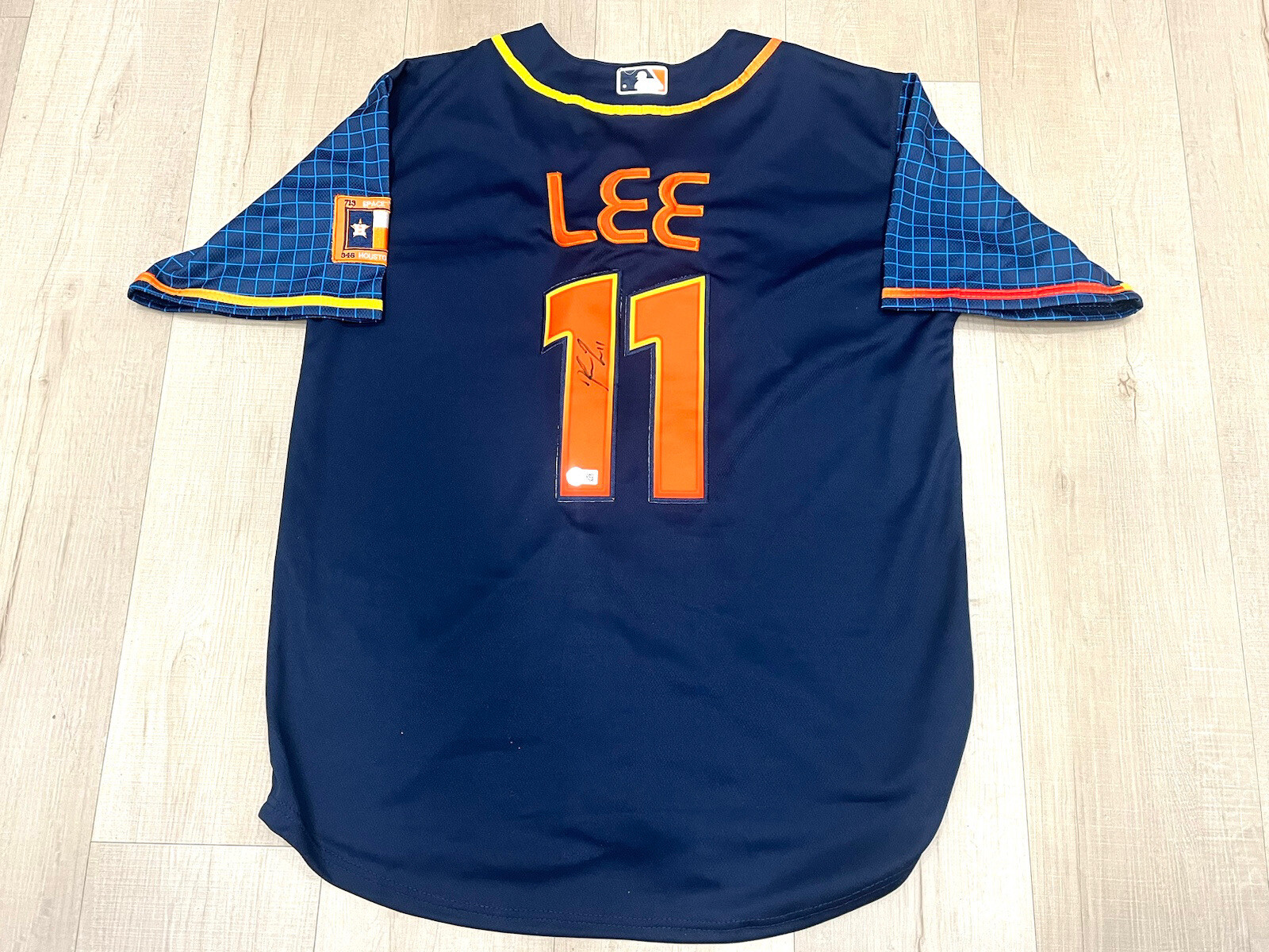 KORY LEE HAND SIGNED CITY CONNECT HOUSTON ASTROS SPACE JERSEY BAS BECKETT CERT