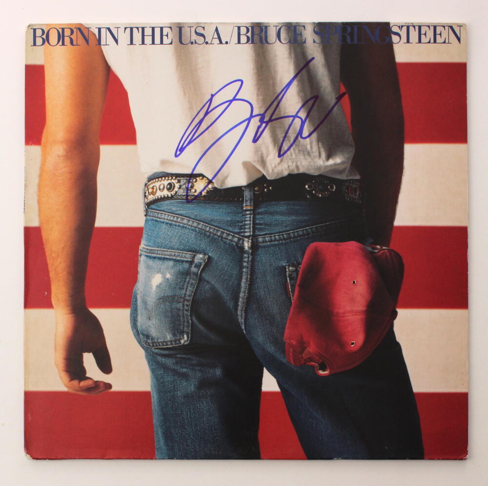 Bruce Springsteen Signed Autograph Album Vinyl Record - Born in the USA JSA COA