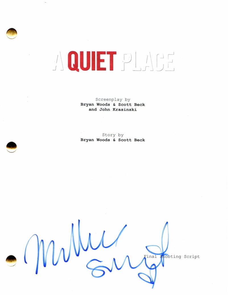 Millicent Simmonds Signed Autograph A Quiet Place Full Movie Script - Regan