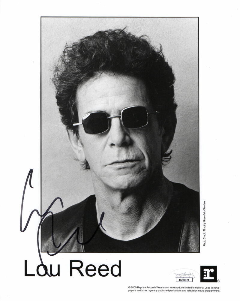 Lou Reed Signed Autograph 8x10 Photo - the Velvet Underground Transformer w/ JSA
