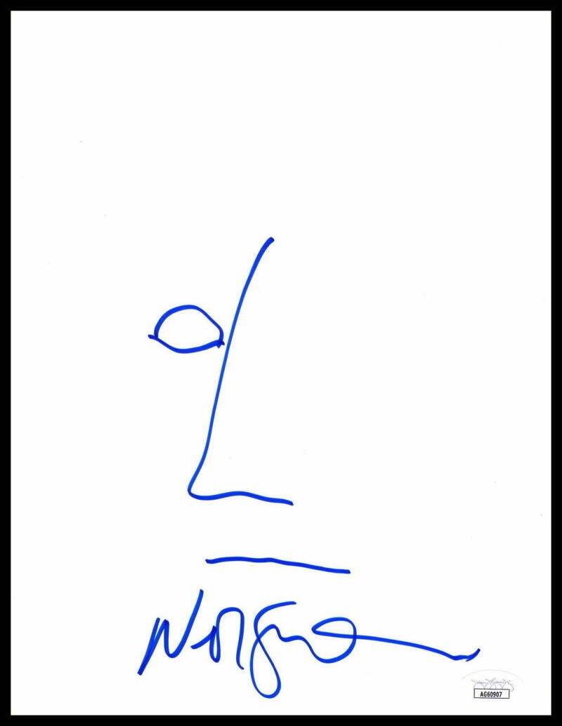 Neil Gaiman Signed Autograph Hand Drawn Original Art Sketch - The Sandman JSA