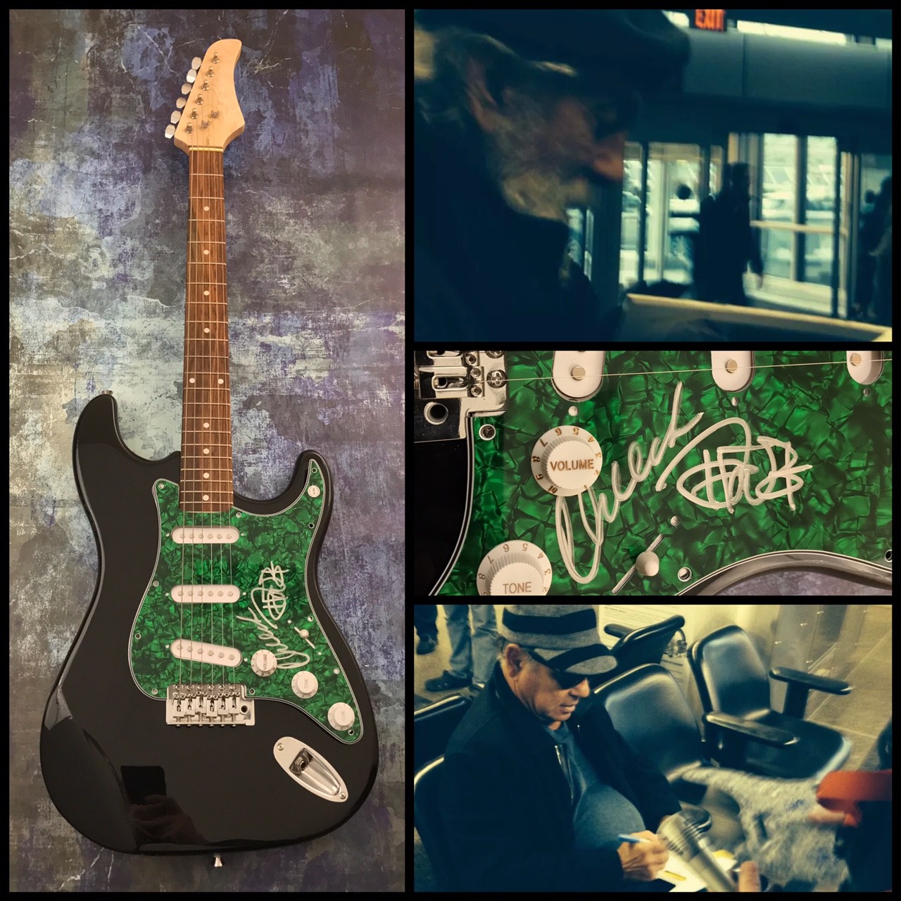 GFA Up in Smoke * CHEECH & CHONG * Signed Electric Guitar PROOF B COA