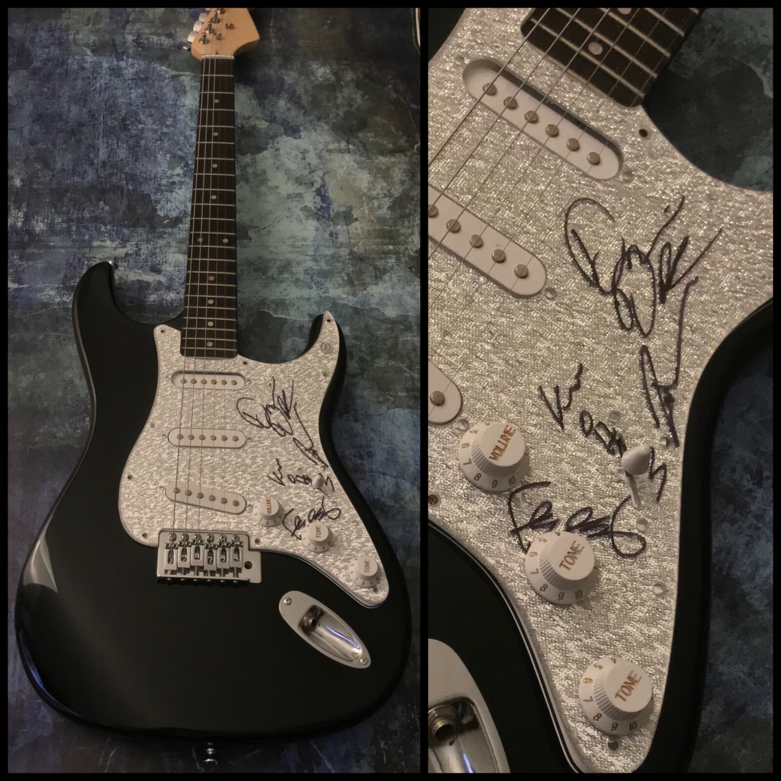 GFA Tim Fluckey x5 Band * ADEMA * Signed Autographed Electric Guitar A2 COA