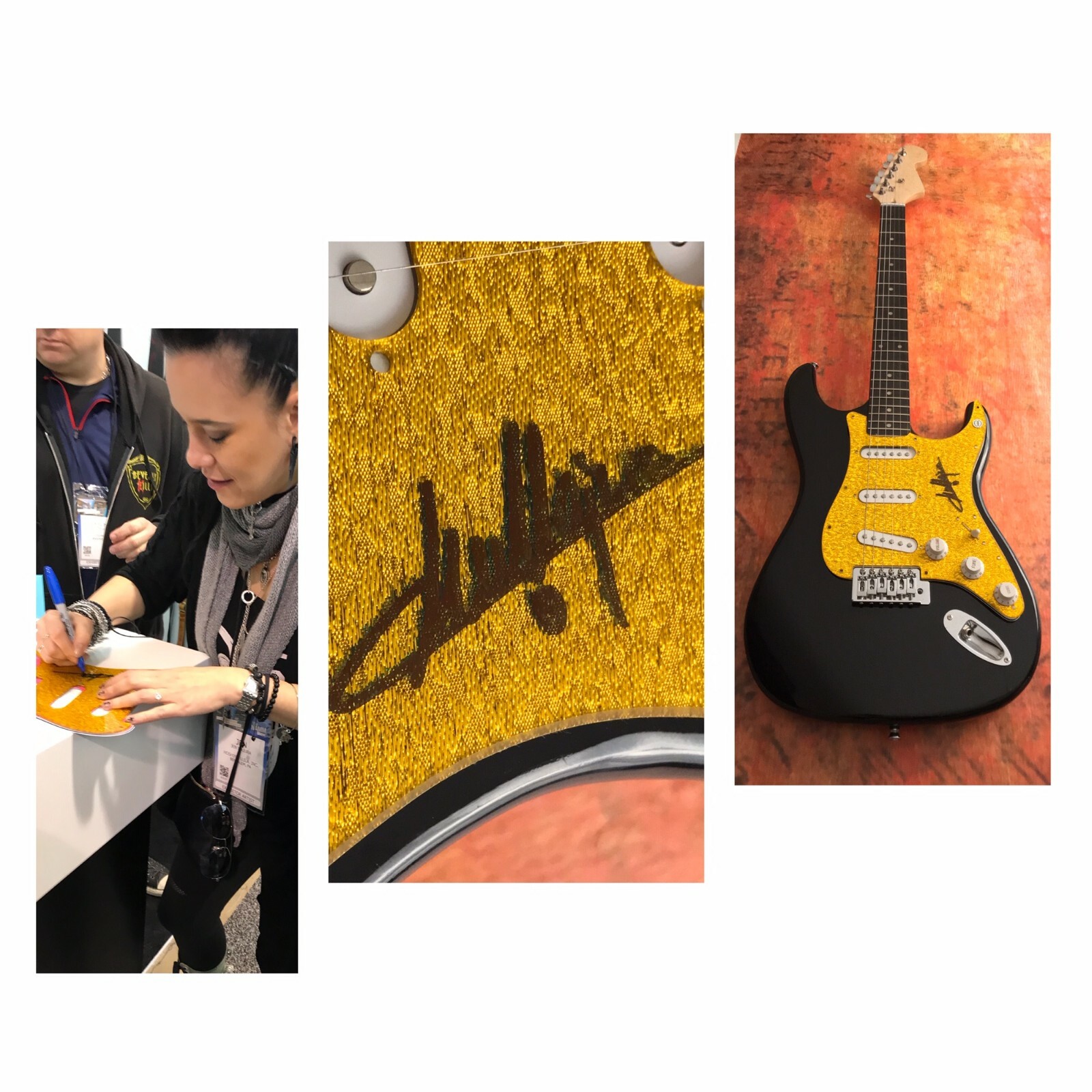 GFA Evanescence Guitarist * JEN MAJURA * Signed Electric Guitar EXACT PROOF COA