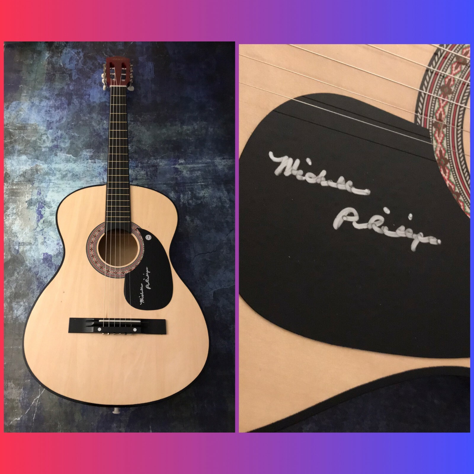 GFA The Mamas and the Papas * MICHELLE PHILLIPS * Signed Acoustic Guitar M4 COA