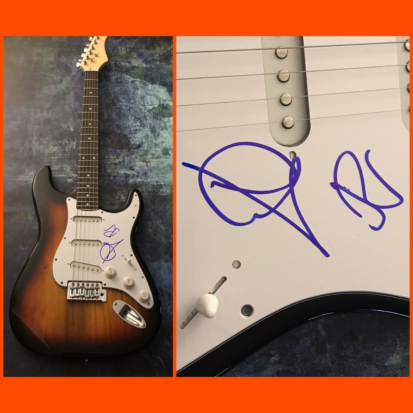 GFA Graham & Russell Hitchock * AIR SUPPLY * Signed Electric Guitar AS2 COA