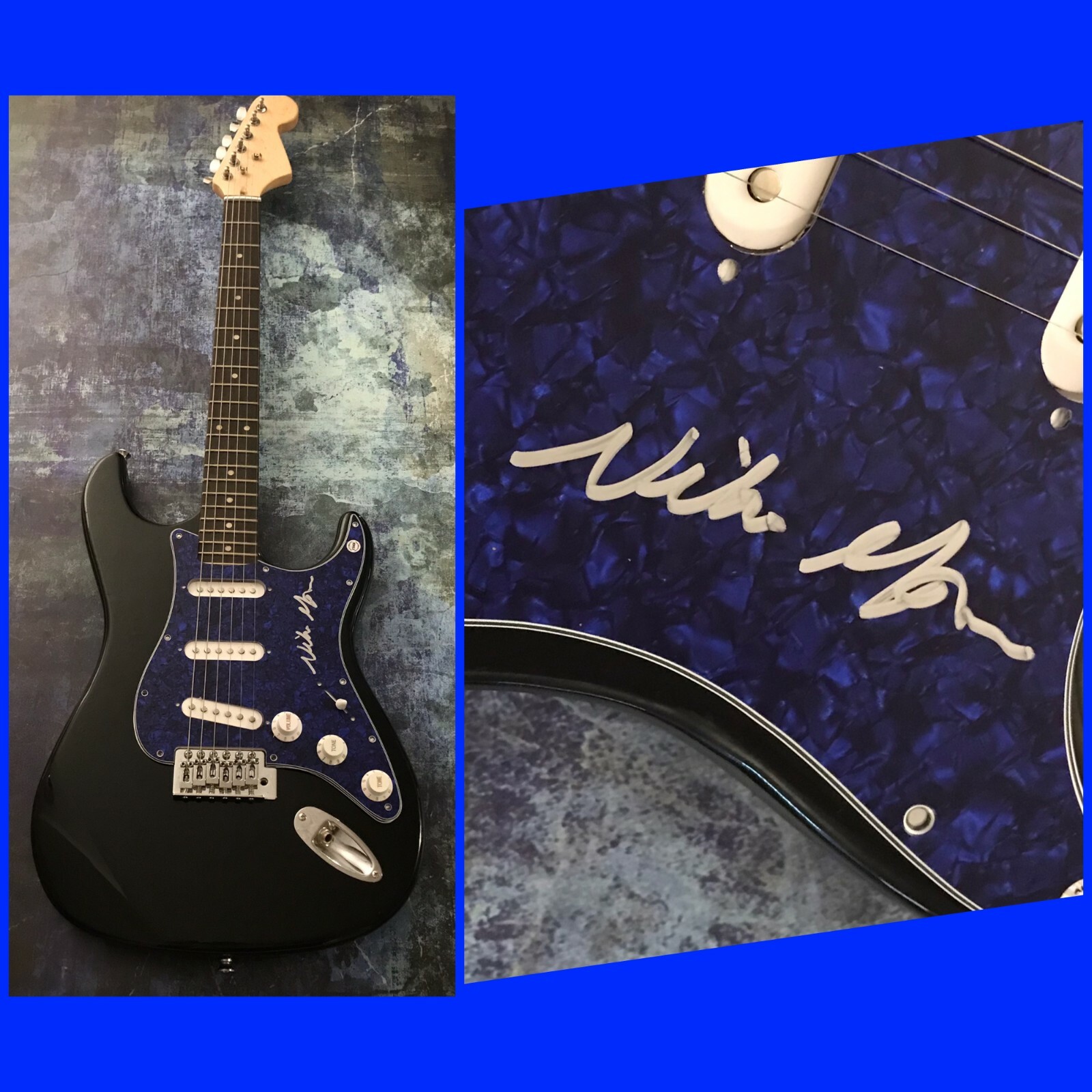 GFA Good Time & Paradise to Me * NIKO MOON * Signed Electric Guitar PROOF N4 COA