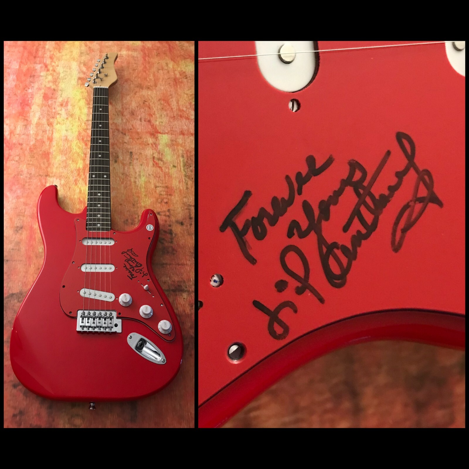 GFA and the imperials * LITTLE ANTHONY GOURDINE * Signed Electric Guitar L2 COA