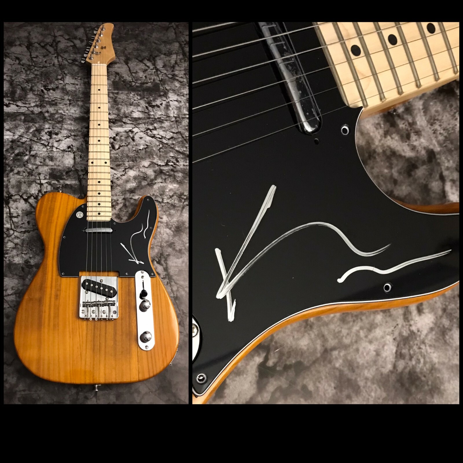 GFA Nile Band Guitarist * KARL SANDERS * Signed Electric Tele Guitar COA