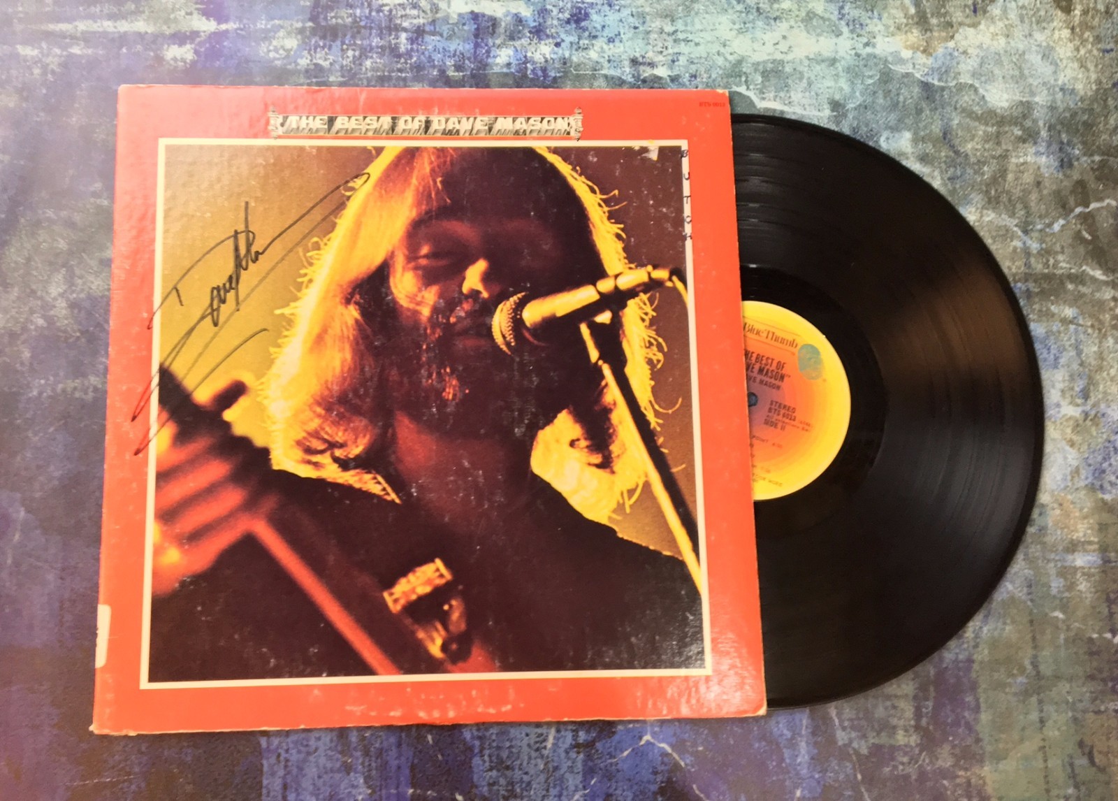GFA Traffic Guitarist * DAVE MASON * Signed Autograph Record Album PROOF D2 COA