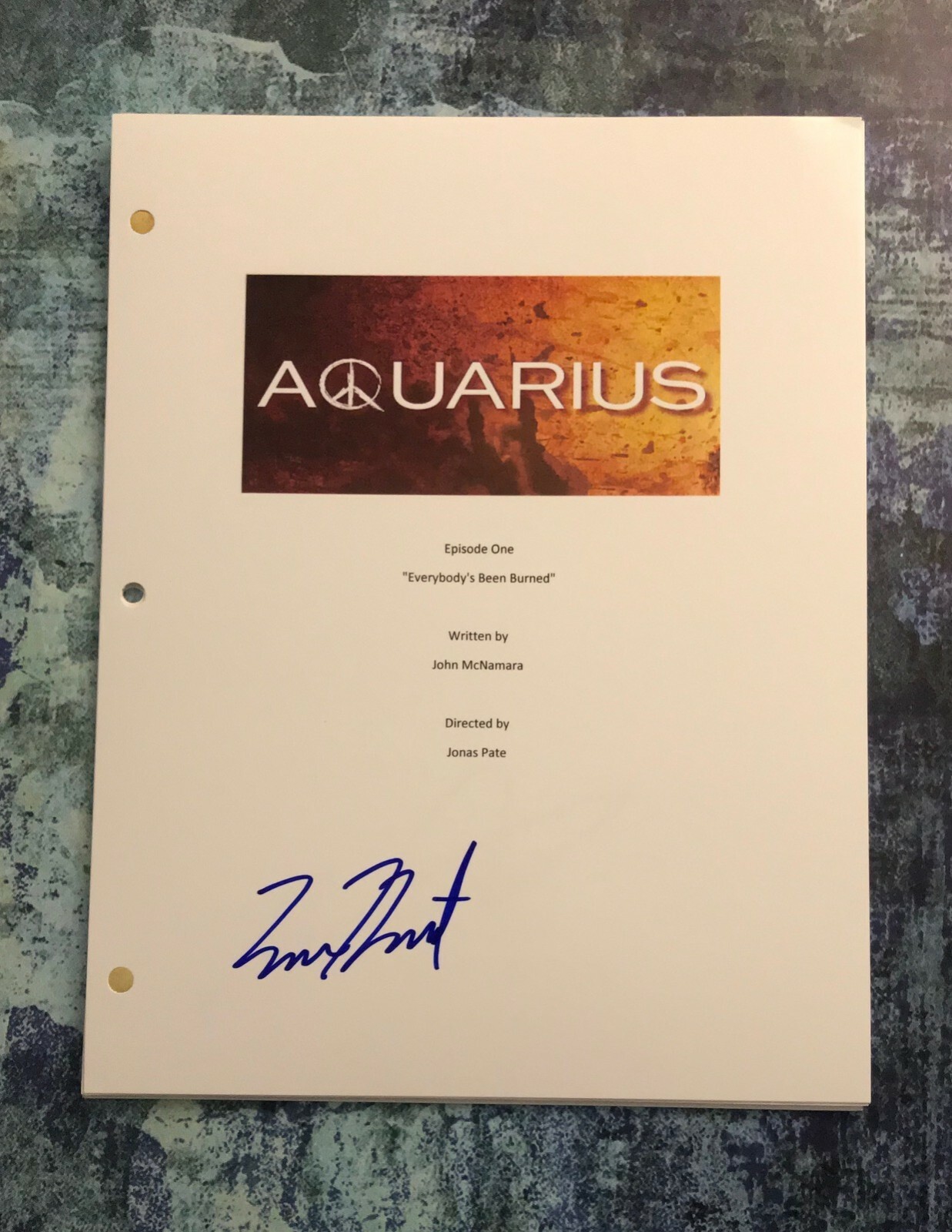 GFA Aquarius Emma Karn * EMMA DUMONT * Signed Full Episode Script COA