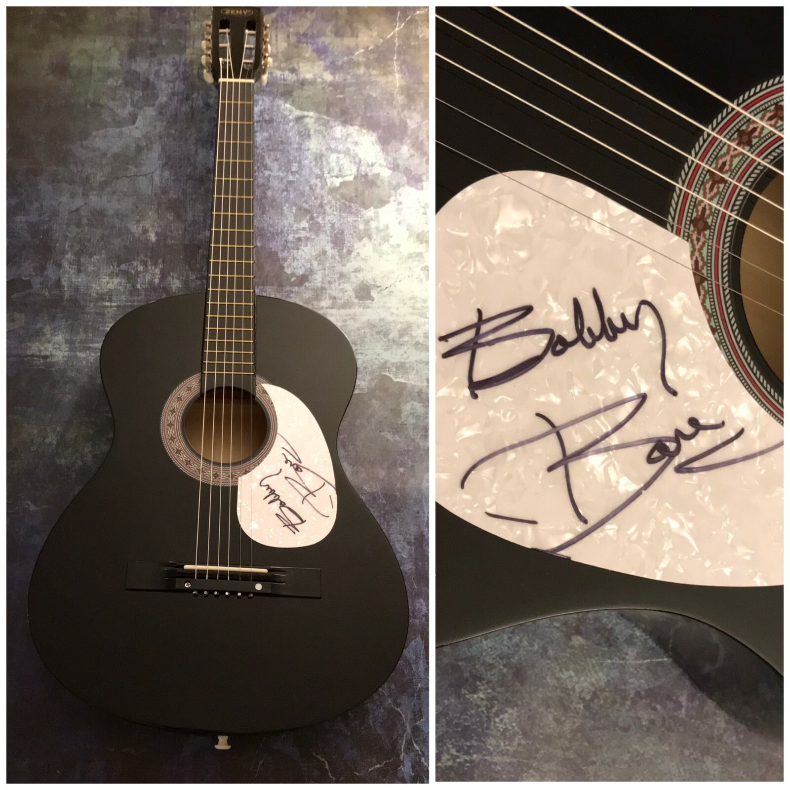 GFA Marie Laveau & Detroit City * BOBBY BARE * Signed Acoustic Guitar COA