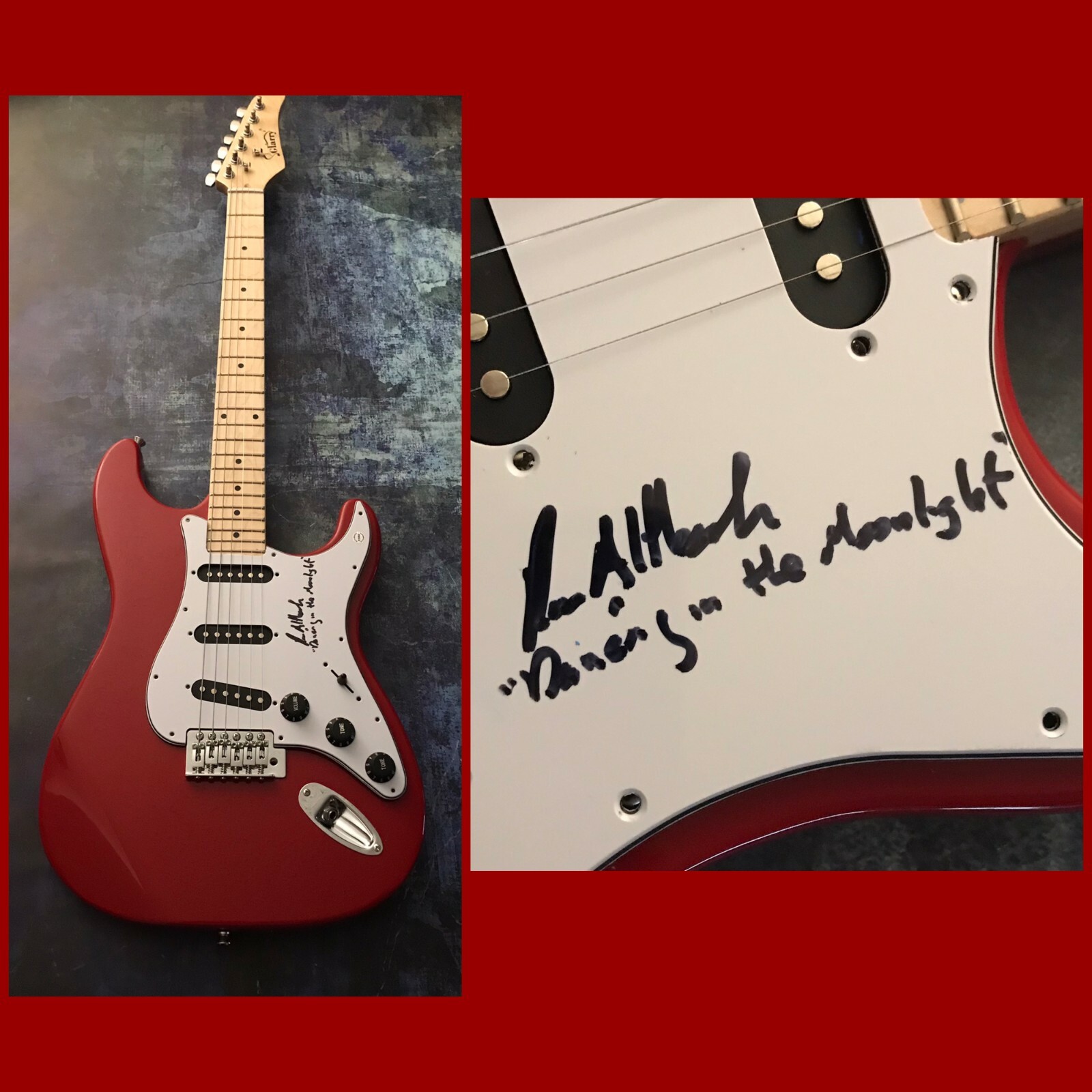 GFA King Harvest Dancing Moonlight * RON ALTBACH * Signed Electric Guitar R1 COA