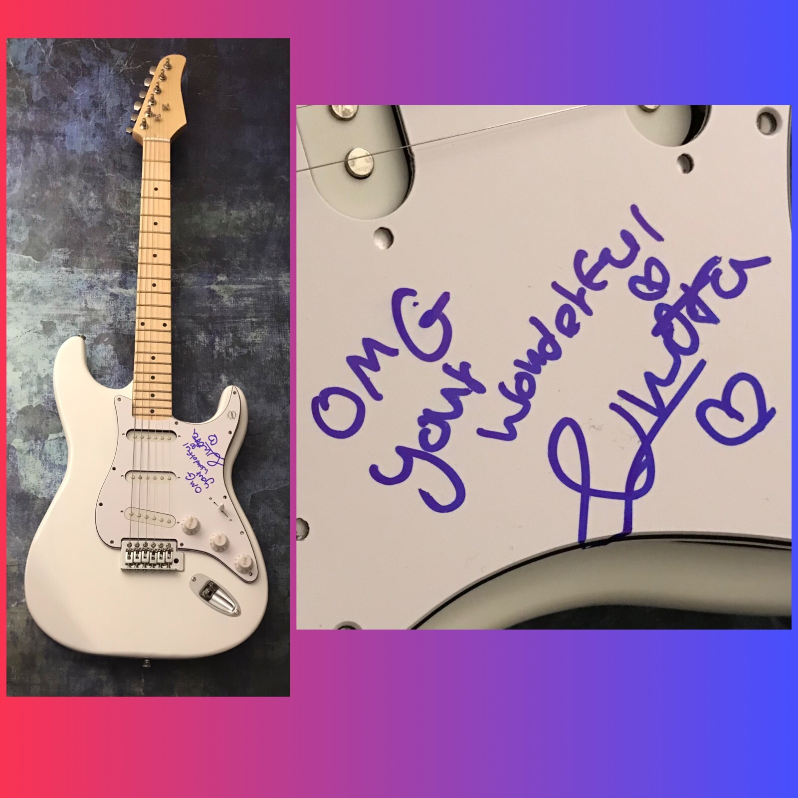 GFA Toy & Bassa Sababa Star * NETTA BARZILAI * Signed Electric Guitar N3 COA