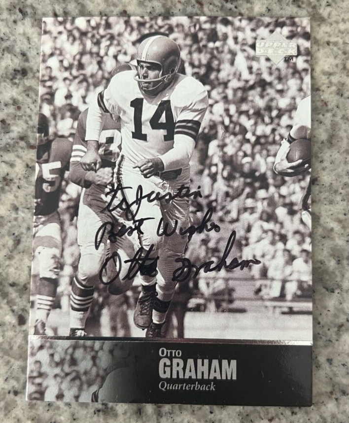 Otto Graham signed autographed 1997 Upper Deck Legends Football #34 Card Browns