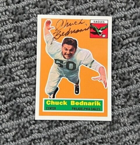 CHUCK BEDNARIK SIGNED AUTOGRAPHED 1994 TOPPS ARCHIVES #28 EAGLES CARD
