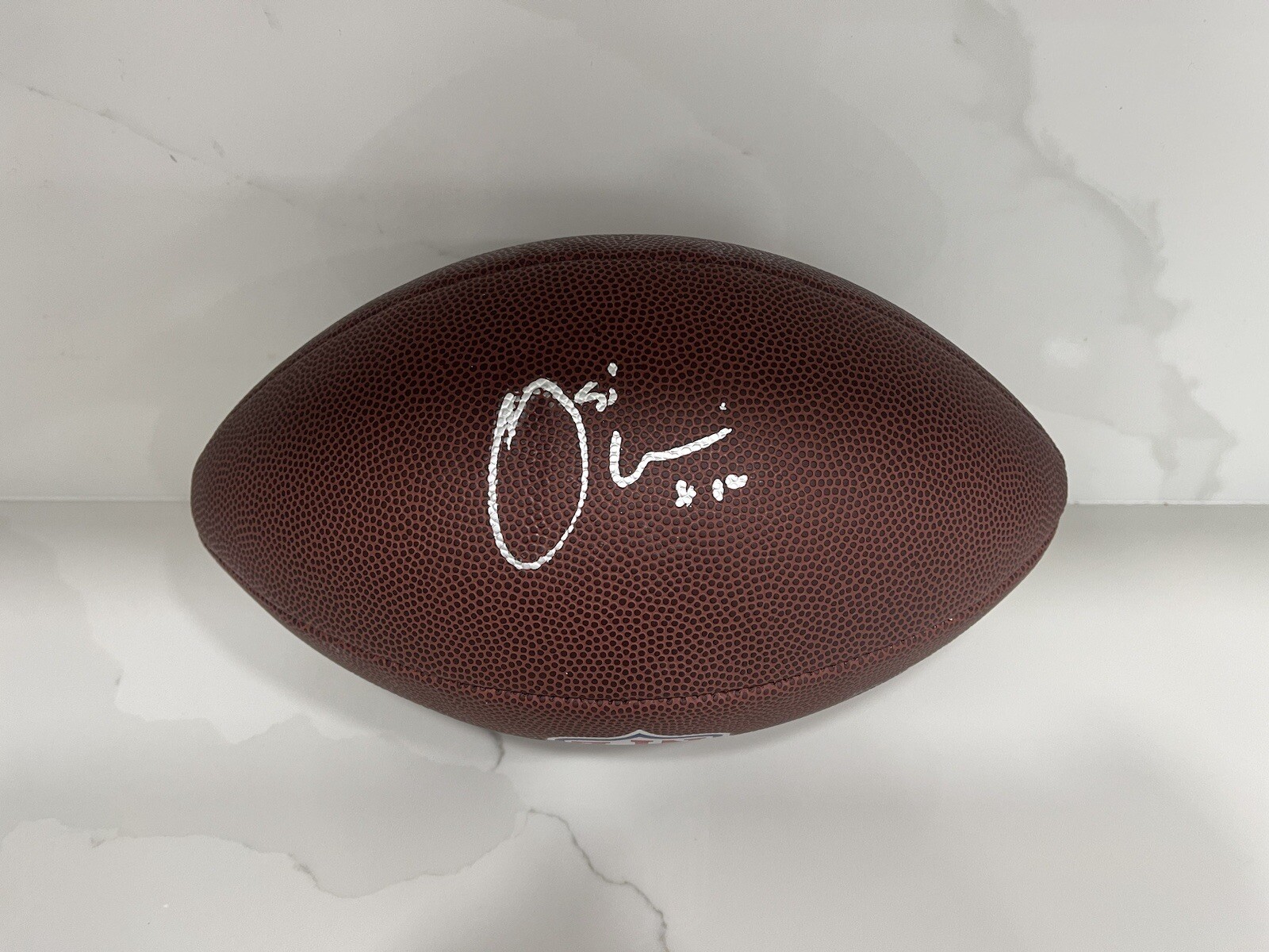 OSI UMENYIORA HAND SIGNED NFL FOOTBALL NEW YORK GIANTS SB BECKETT BAS CERT