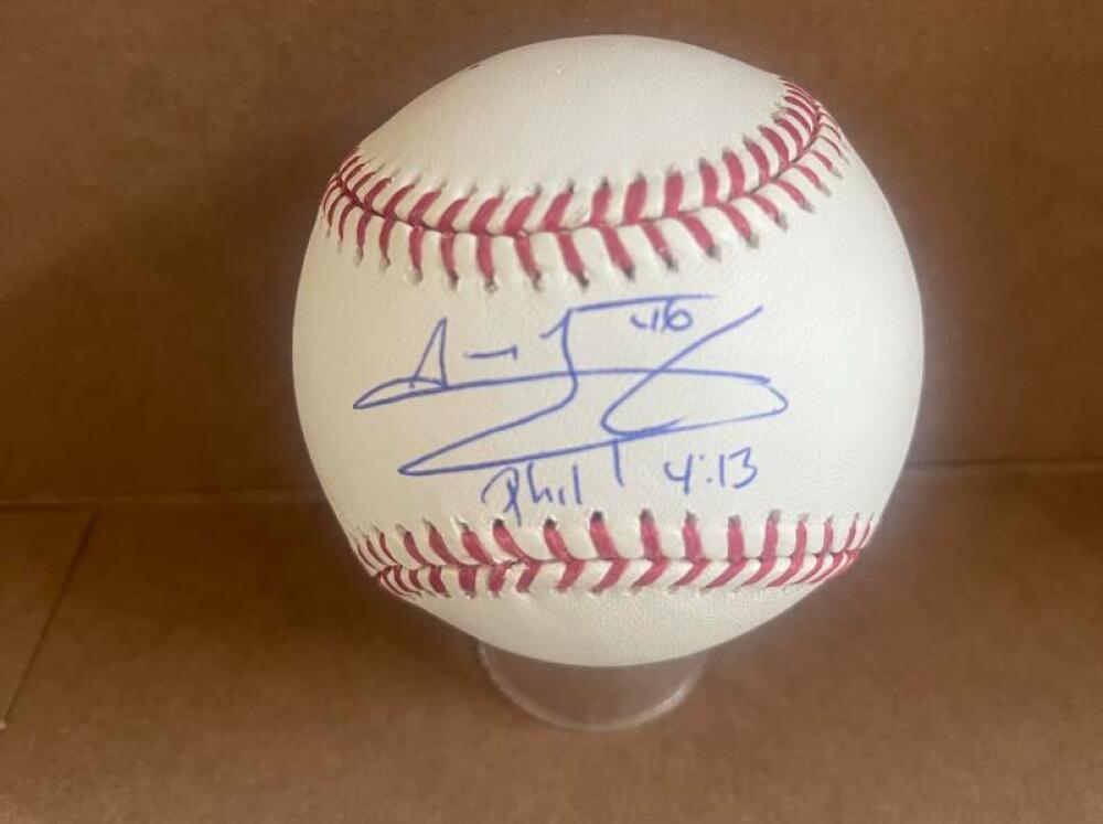 JEANMAR GOMEZ PIRATES/PHILLIES/INDIANS SIGNED AUTO BASEBALL BECKETT AUTHENTICATE