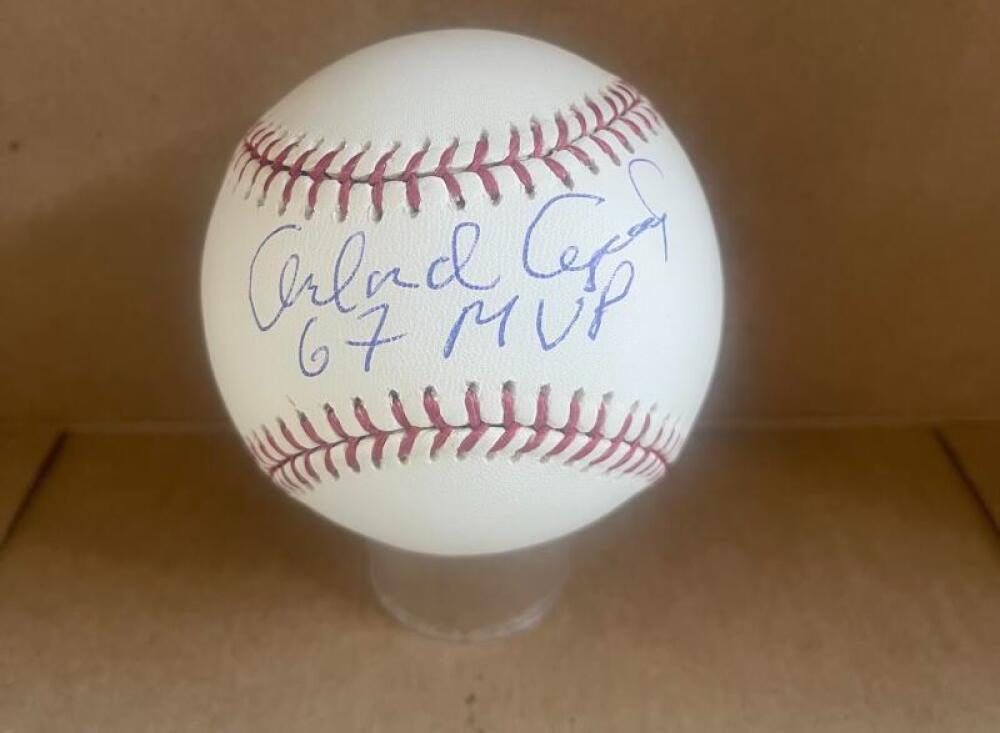 ORLANDO CEPEDA CARDINALS 67 MVP SIGNED AUTO M.L. BASEBALL BECKETT AUTHENTICATED
