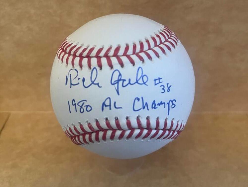 RICH GALE ROYALS 1980 AL CHAMPS SIGNED AUTO M.L. BASEBALL BECKETT AUTHENTICATED