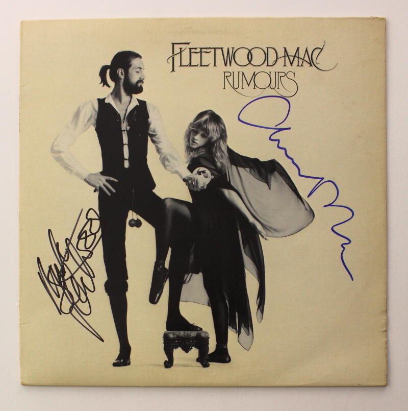 Mick Fleetwood & Christine McVie Signed Autograph Album Vinyl Record Rumours JSA
