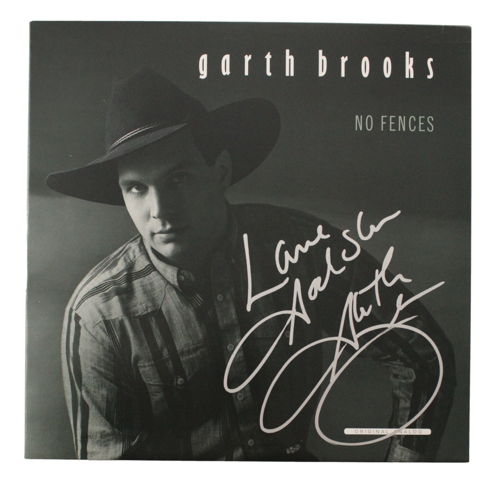 Garth Brooks Signed Autograph Album Vinyl Record - No Fences Country Music JSA