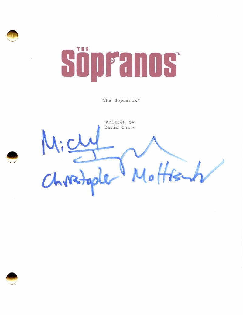 Michael Imperioli Signed Autograph Sopranos Pilot Script Christopher Moltisanti