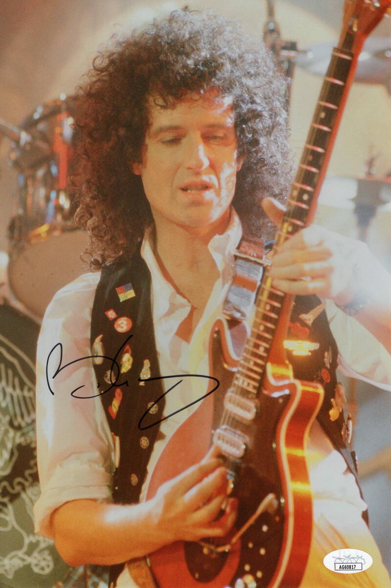 Brian May Signed Autograph 8x12 Photo - Queen Made in Heaven Jazz JSA COA ACOA