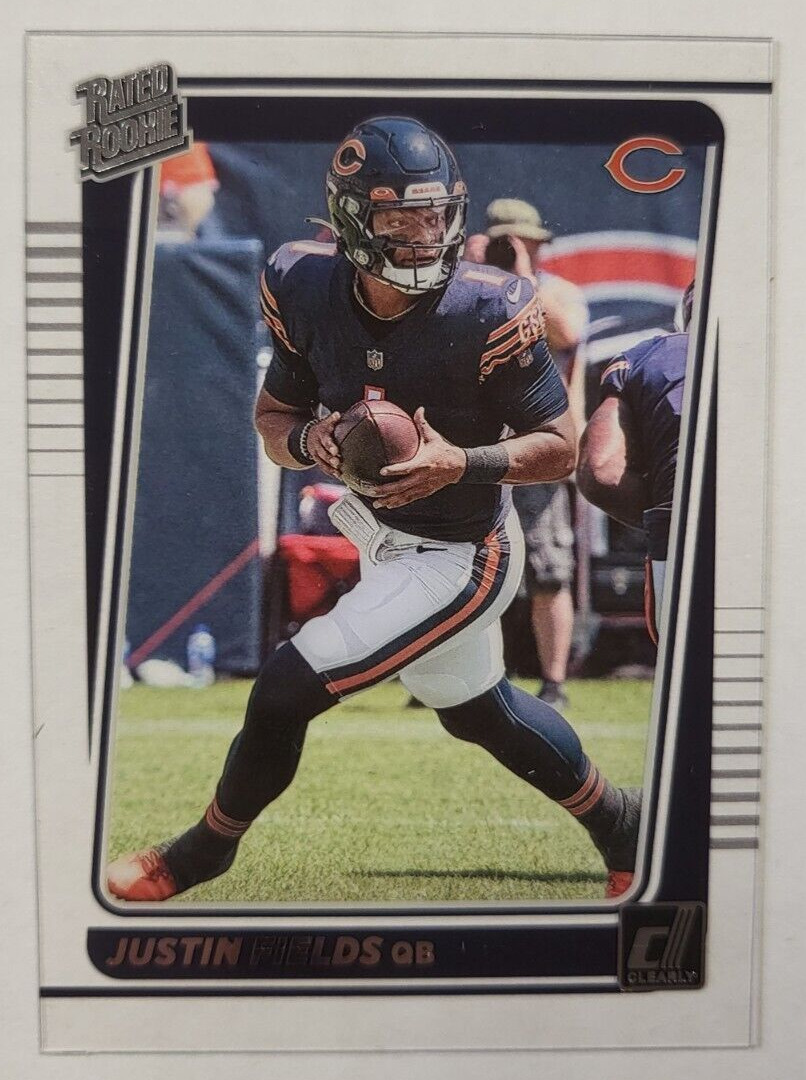 2021 PANINI CLEARLY JUSTIN FIELDS RATED ROOKIES #53 CARD