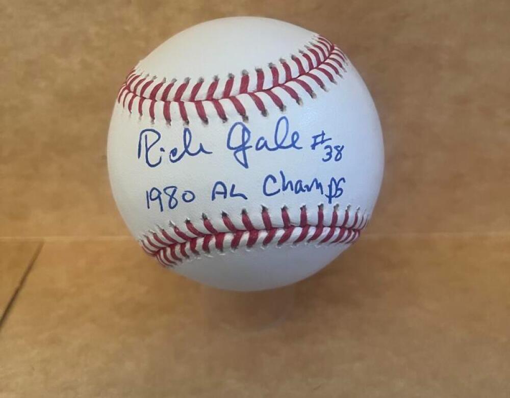 RICH GALE ROYALS 1980 AL CHAMPS SIGNED AUTO M.L. BASEBALL BECKETT AUTHENTICATED