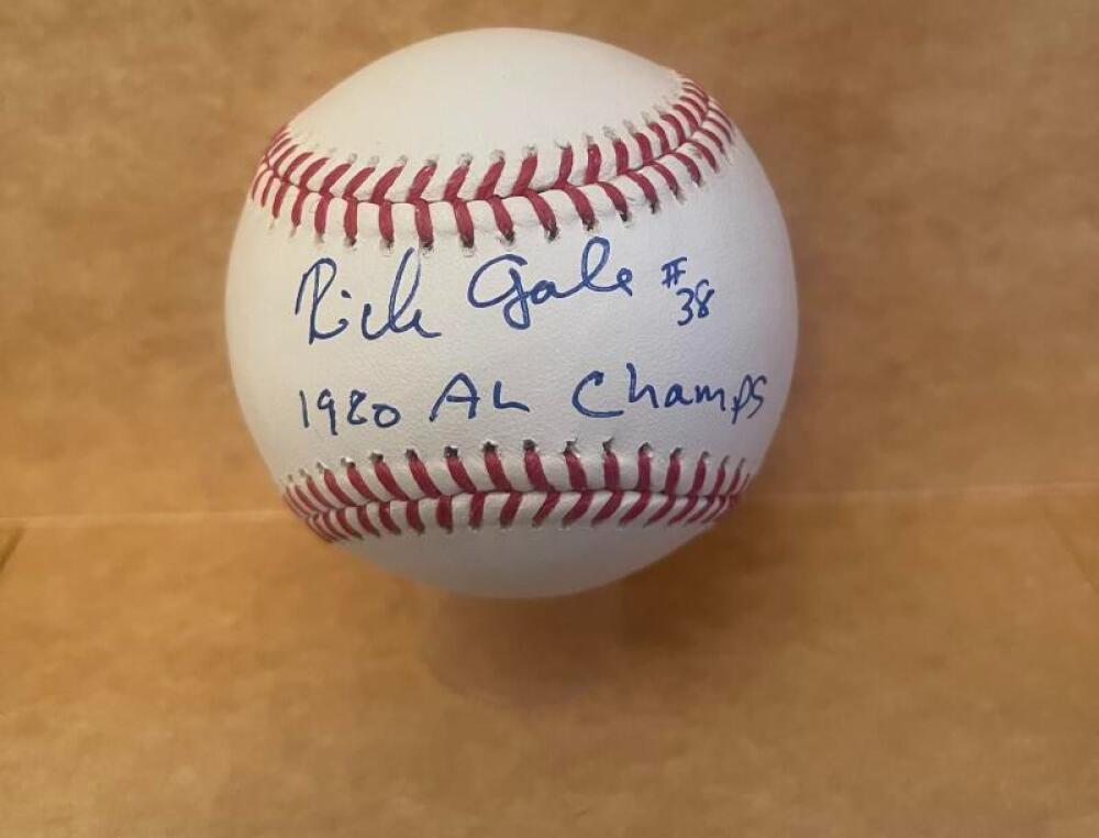 RICH GALE ROYALS 1980 AL CHAMPS SIGNED AUTO M.L. BASEBALL BECKETT AUTHENTICATED