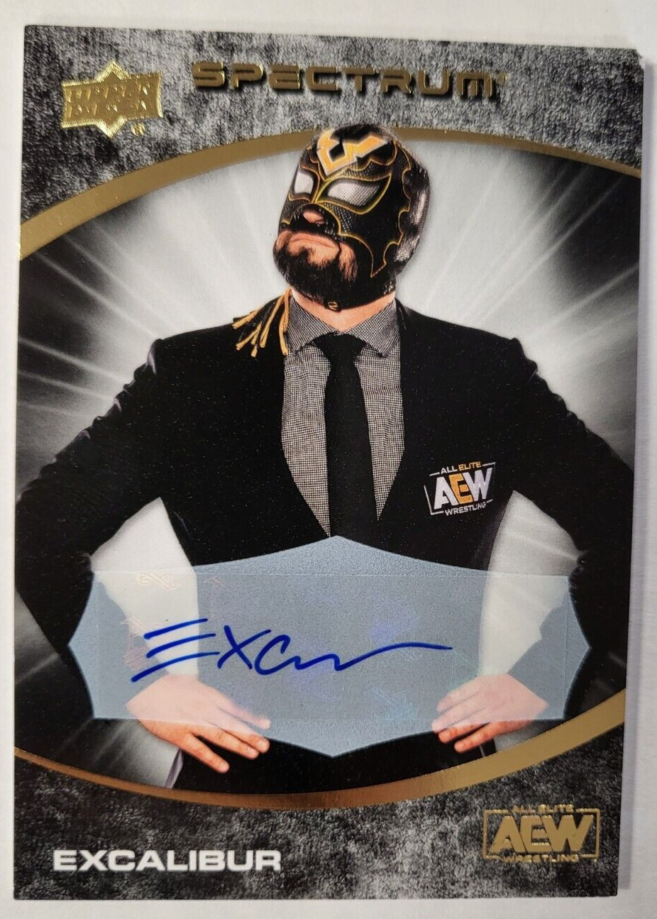 2021 UPPER DECK SPECTRUM AEW WRESTLING EXCALIBUR GOLD AUTO CARD RARE /25