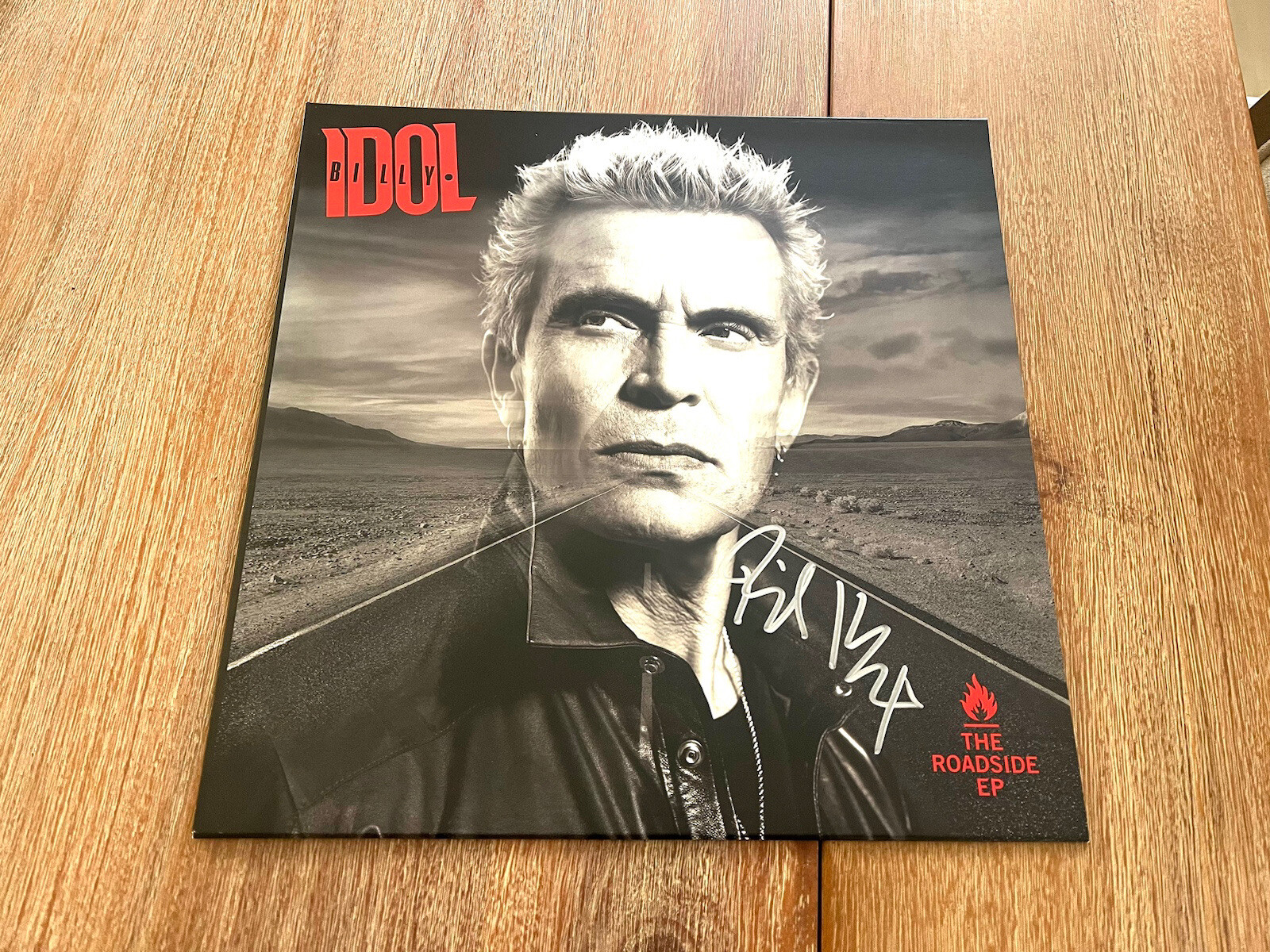 Billy Idol Roadside Autographed Signed Vinyl Album LP Record BAS Beckett Cert #2
