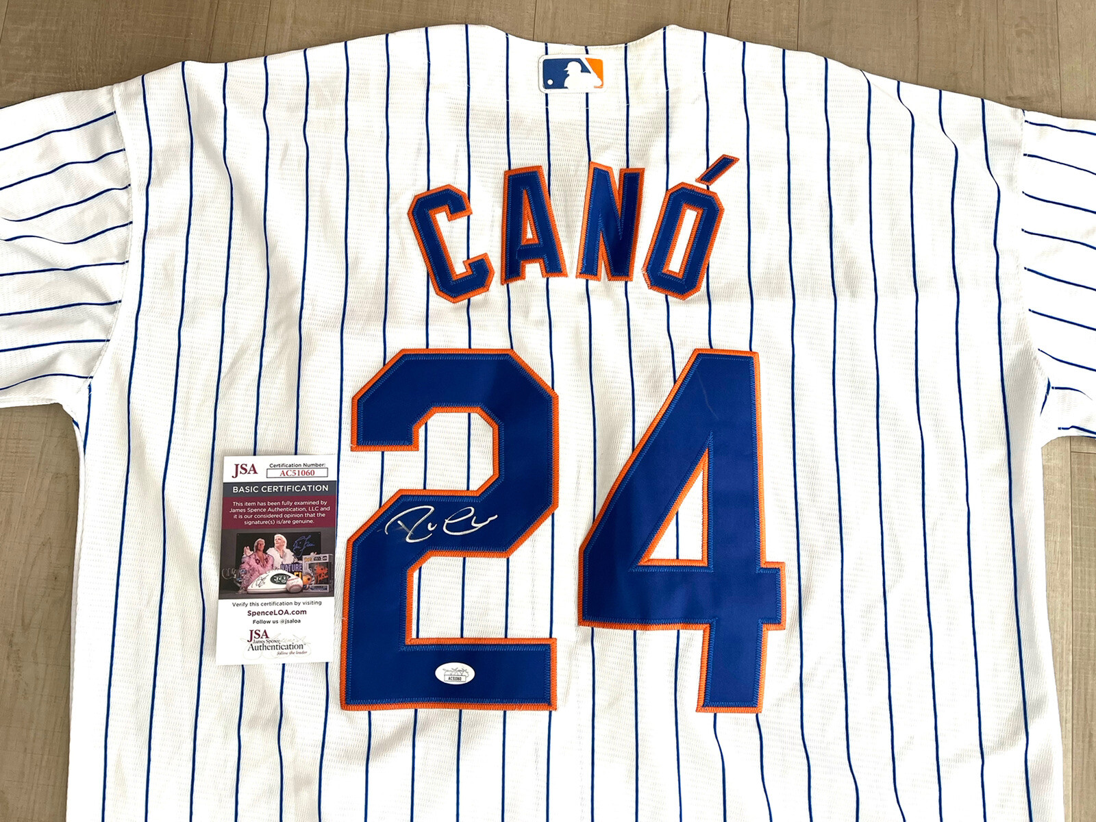 Robinson Cano hand signed New York Mets Jersey JSA CERT #3

