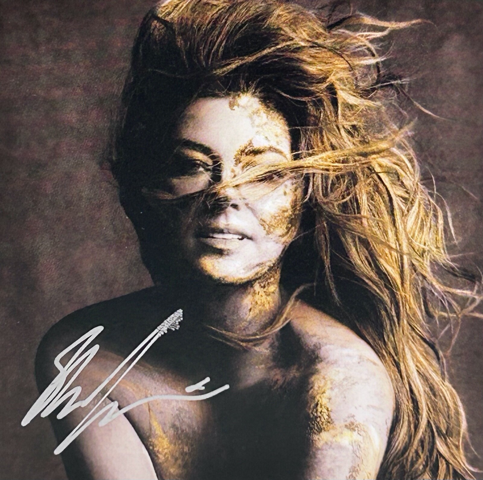 SHANIA TWAIN Signed Autograph CD Insert 