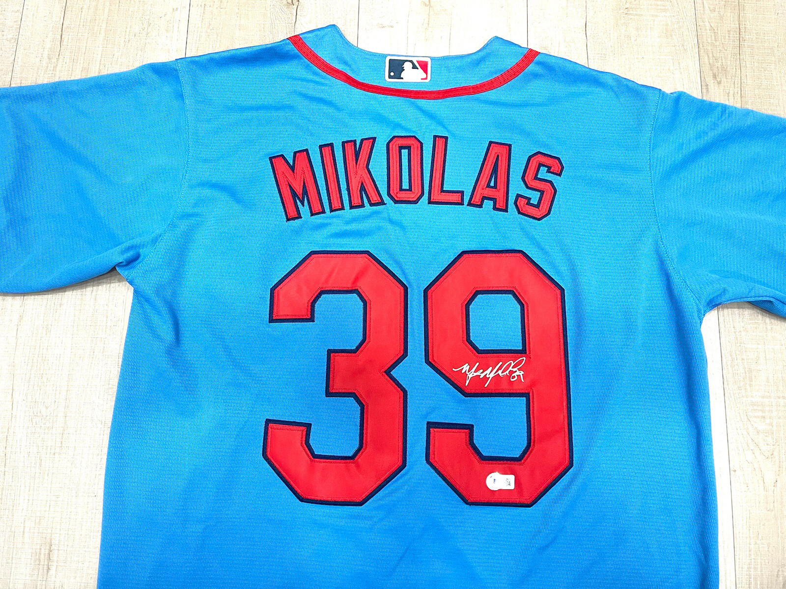 MILES MIKOLAS HAND SIGNED ST LOUIS CARDINALS JERSEY BECKETT BAS CERT
