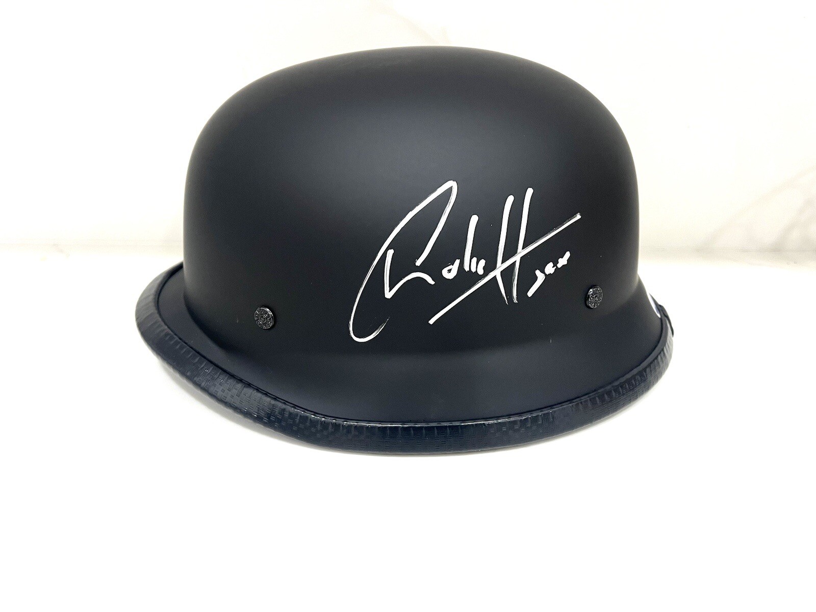 CHARLIE HUNNAM HAND SIGNED SONS OF ANARCHY BIKER HELMET JAX TELLER BECKETT CERT
