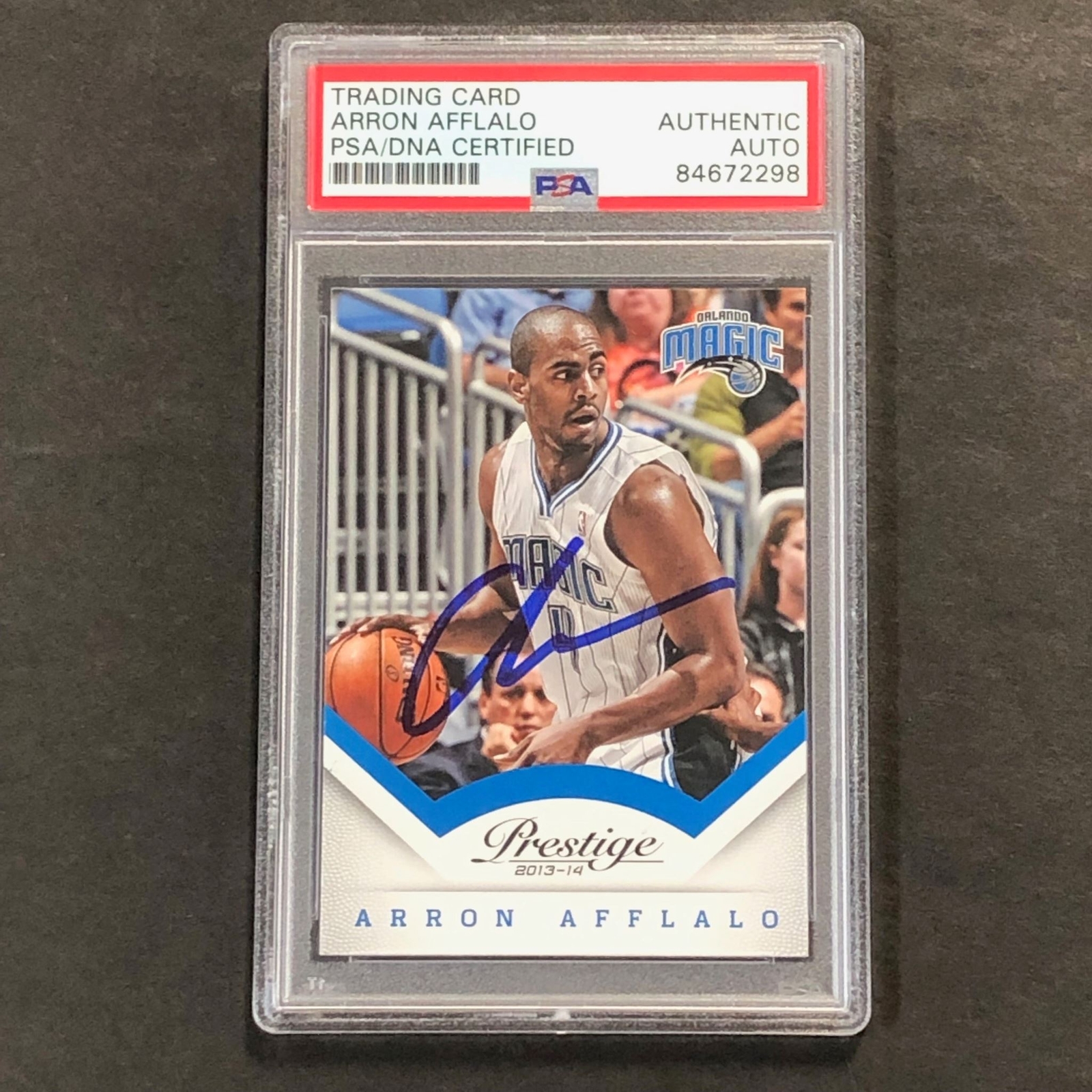 2013-14 Panini Prestige #157 Arron Afflalo Signed Card AUTO PSA/DNA Slabbed Magi