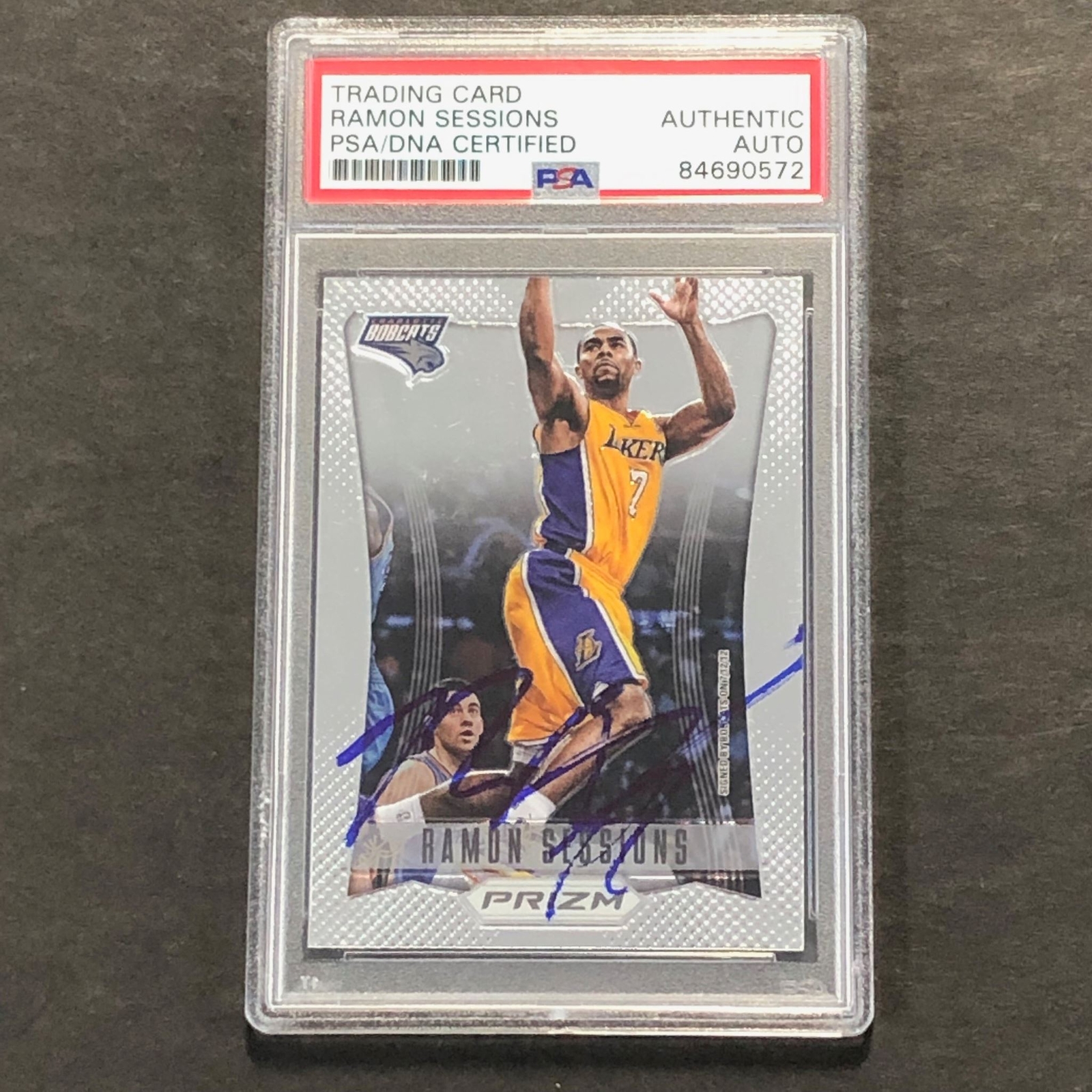 2012-13 Panini Prizm #58 Ramon Sessions Signed AUTO PSA Slabbed Bobcats