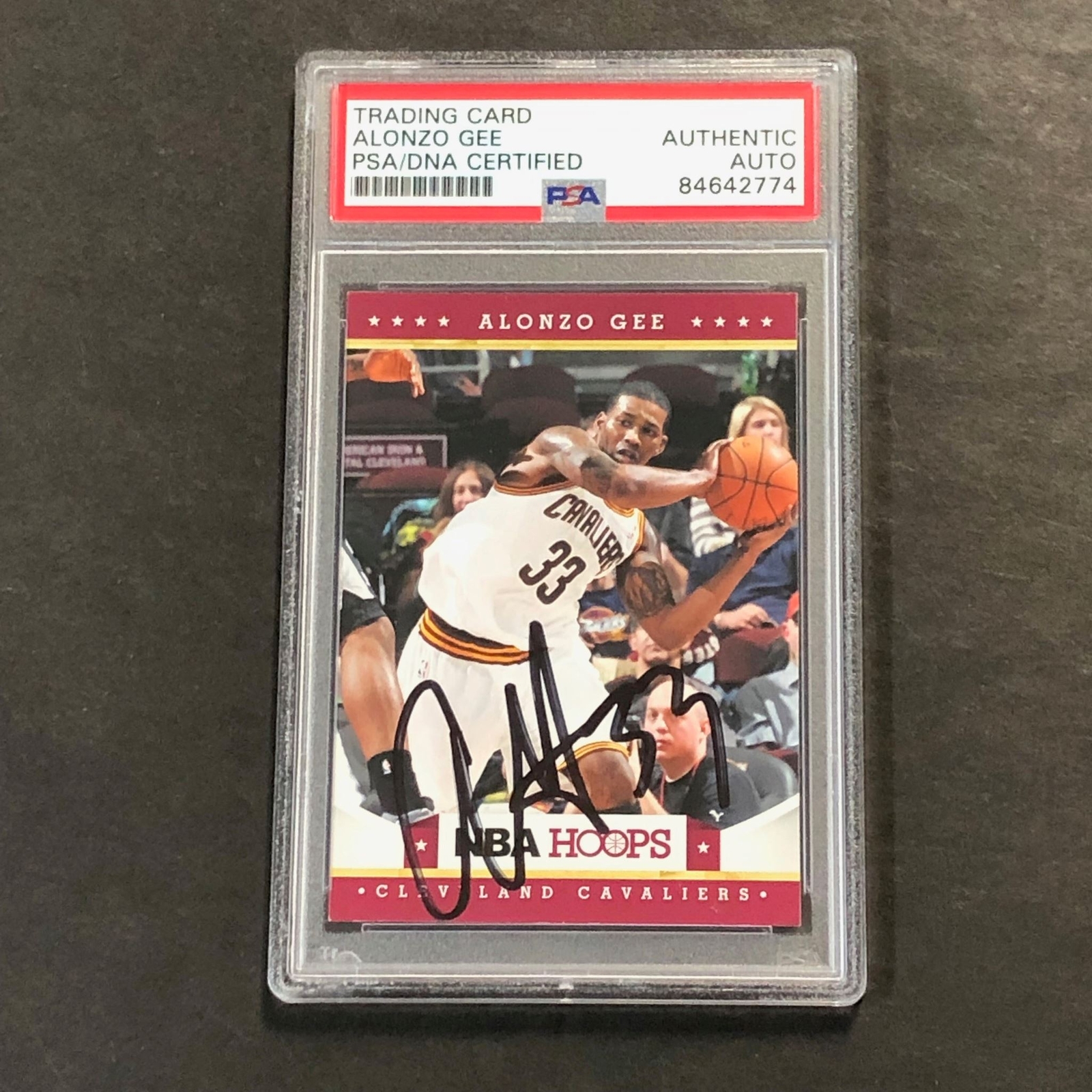 2012-13 Panini Basketball #82 Alonzo Gee Signed Card AUTO PSA Slabbed Cavaliers