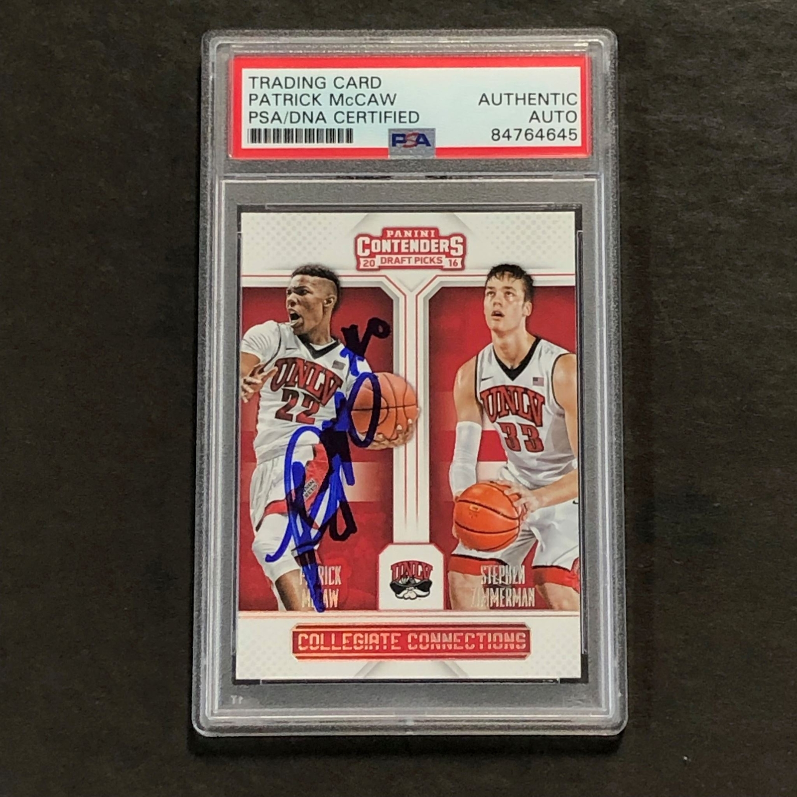 2016-17 Panini Contenders Draft Picks #6 Patrick McCaw Signed Card AUTO PSA Slab