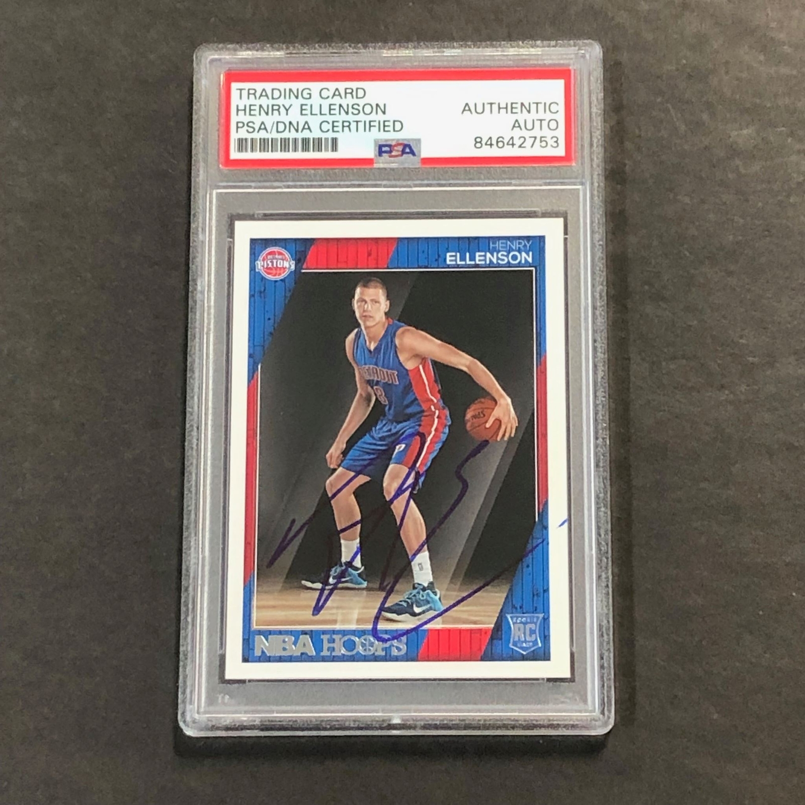 2016-17 Panini Hoops #275 Henry Ellenson Signed Card AUTO PSA Slabbed RC Rookie
