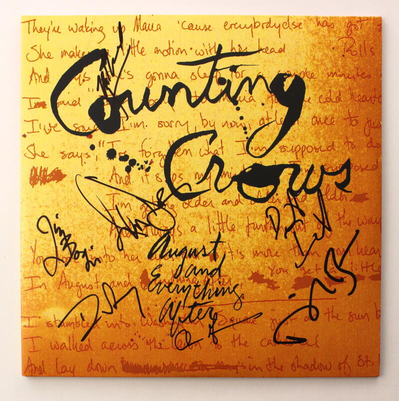 Counting Crows Band Signed Autograph Album Vinyl Record - Adam Duritz +6 w/ JSA