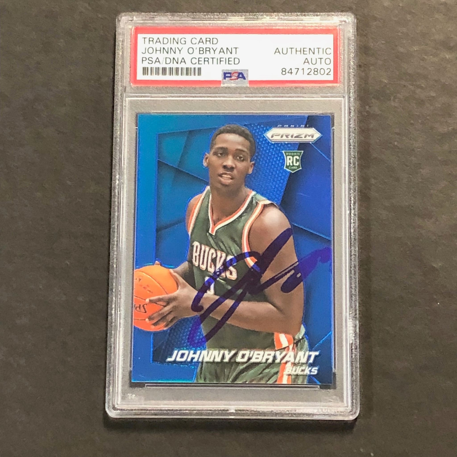 2014-15 Panini Prizm #279 Johnny O'Bryant Signed Card AUTO PSA/DNA Slabbed RC Bu
