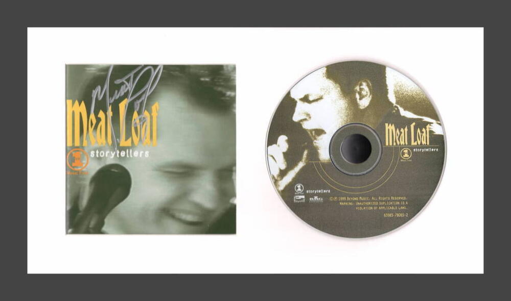 Meat Loaf Signed Autograph VH1 Storytellers Framed CD Display Ready to Hang! BAS
